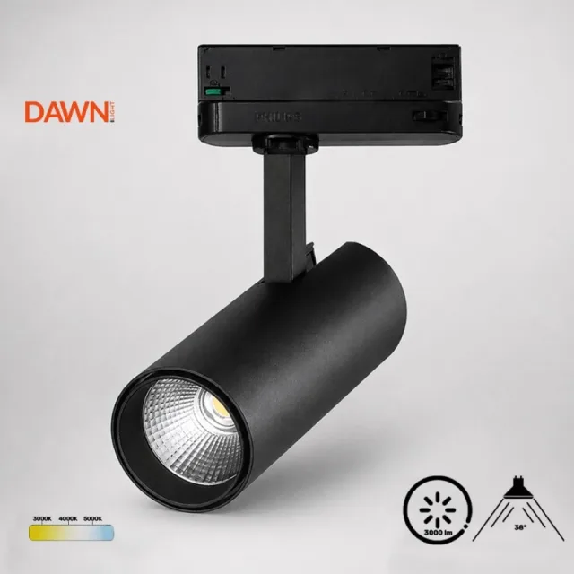 DAWN LED REFLEKTOR ŠINSKI EL-T21D030 30W CCT CRNI TROSTEPENI