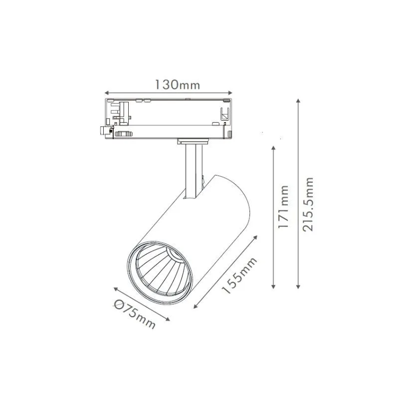 DAWN LED REFLEKTOR ŠINSKI EL-T21D030 30W CCT CRNI TROSTEPENI — slika 3
