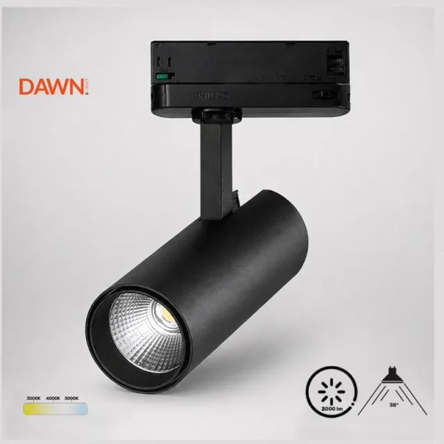 DAWN LED REFLEKTOR ŠINSKI EL-T21D020 20W CCT CRNI TROSTEPENI