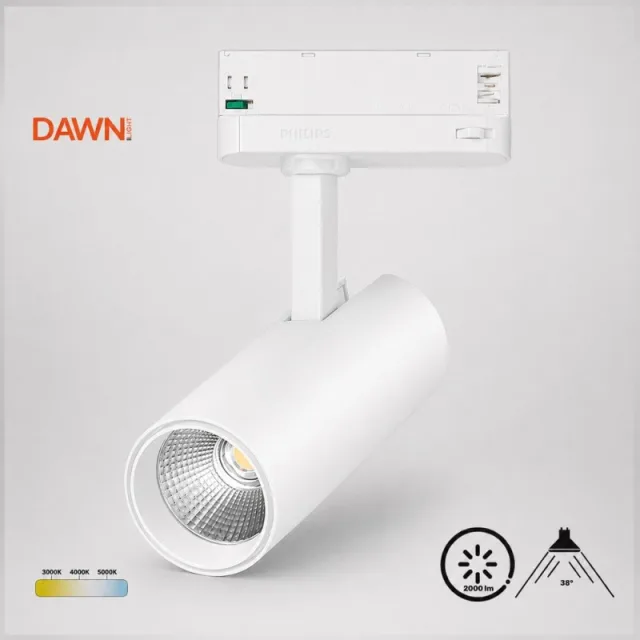 DAWN LED REFLEKTOR ŠINSKI EL-T21D020 20W CCT BELI TROSTEPENI
