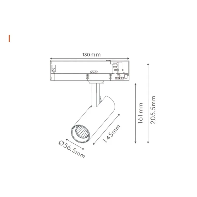 DAWN LED REFLEKTOR ŠINSKI EL-T21D010 10W CCT CRNI TROSTEPENI — slika 3