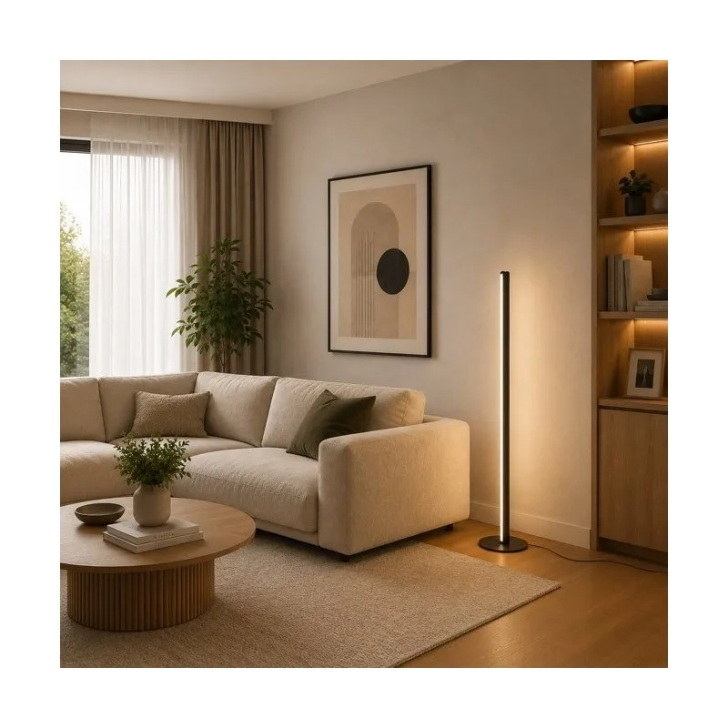 PODNA LAMPA 250138F-BK 40W 3000K Ø220x1500 CRNA — slika 2