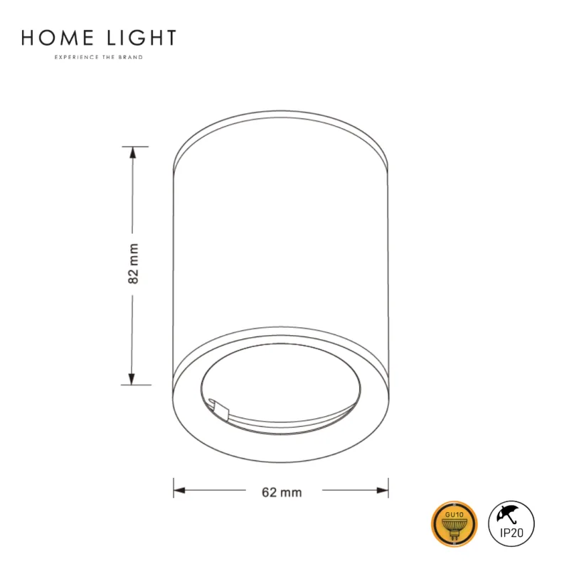 TALIA 99 SPOT LAMPA 1×GU10 CRNA — slika 3
