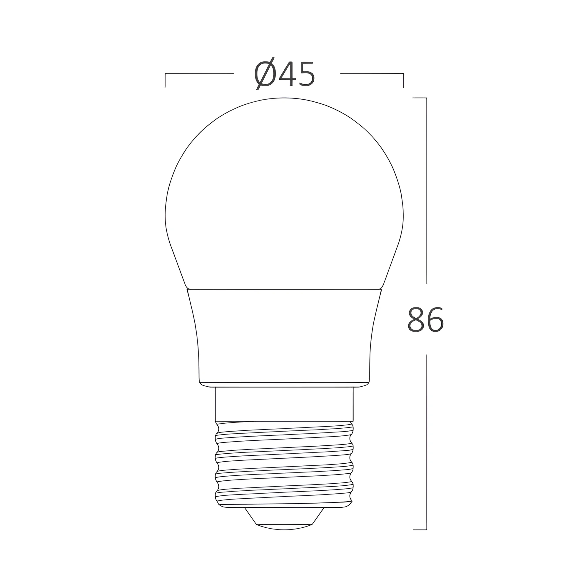 LED SIJALICA MINI KUGLA 6.5W E27 G45 6500K — slika 3