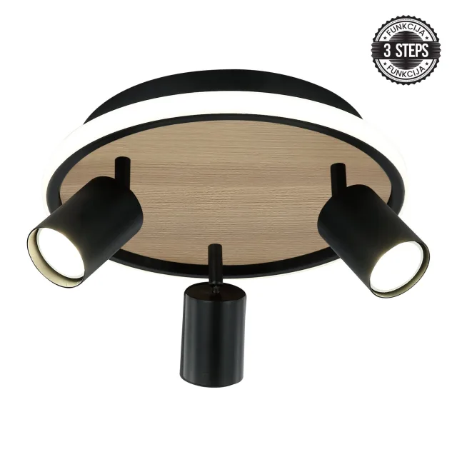 LED plafonska lampa FG150-3 BK+WD