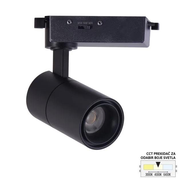 LED šinski reflektor TL08-12CCT BK