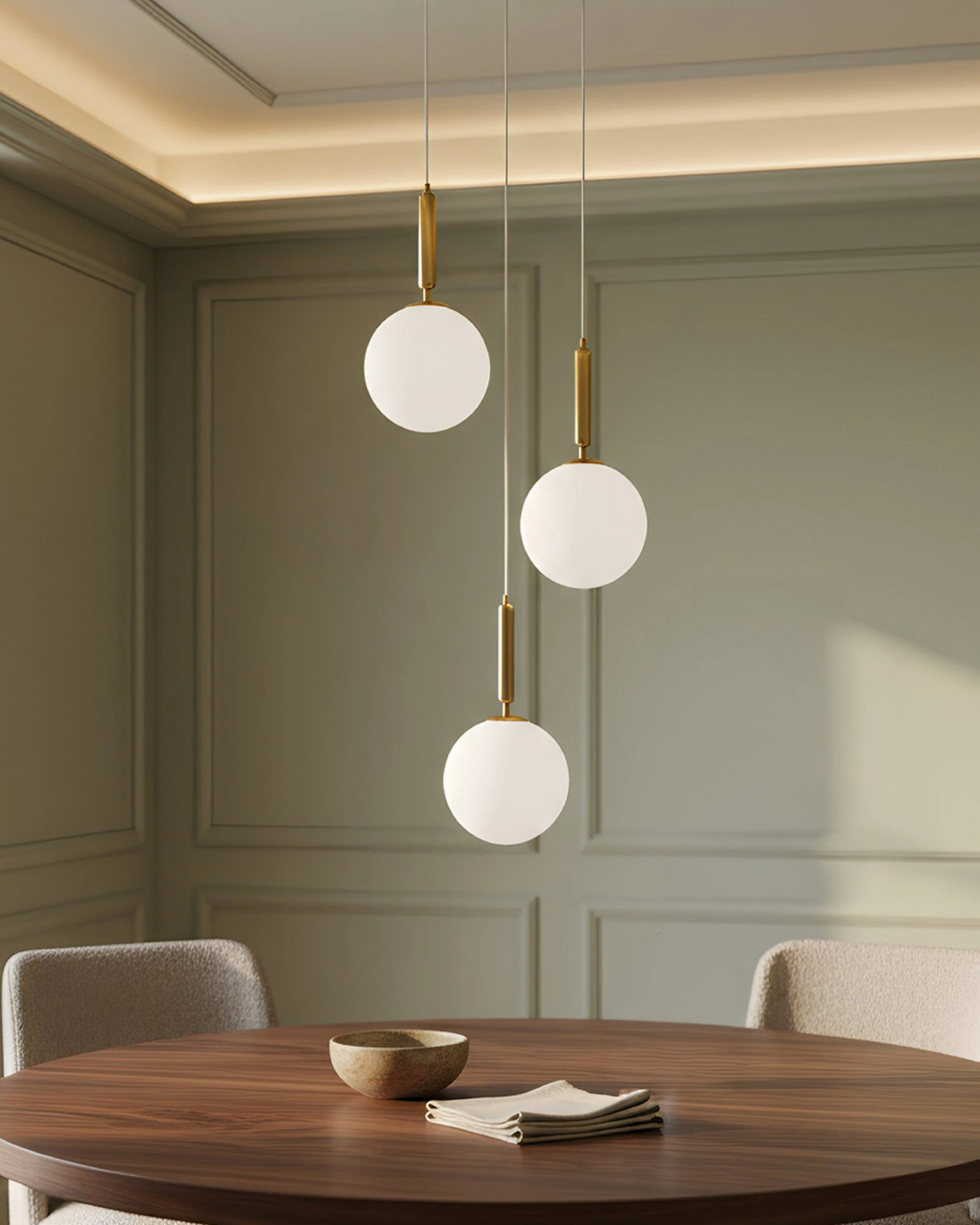 Viseća lampa F7046-3V SG+WH — slika 2
