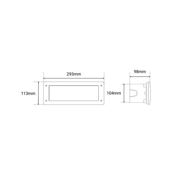 Ugradna LED lampa LETI 300 BK — slika 3