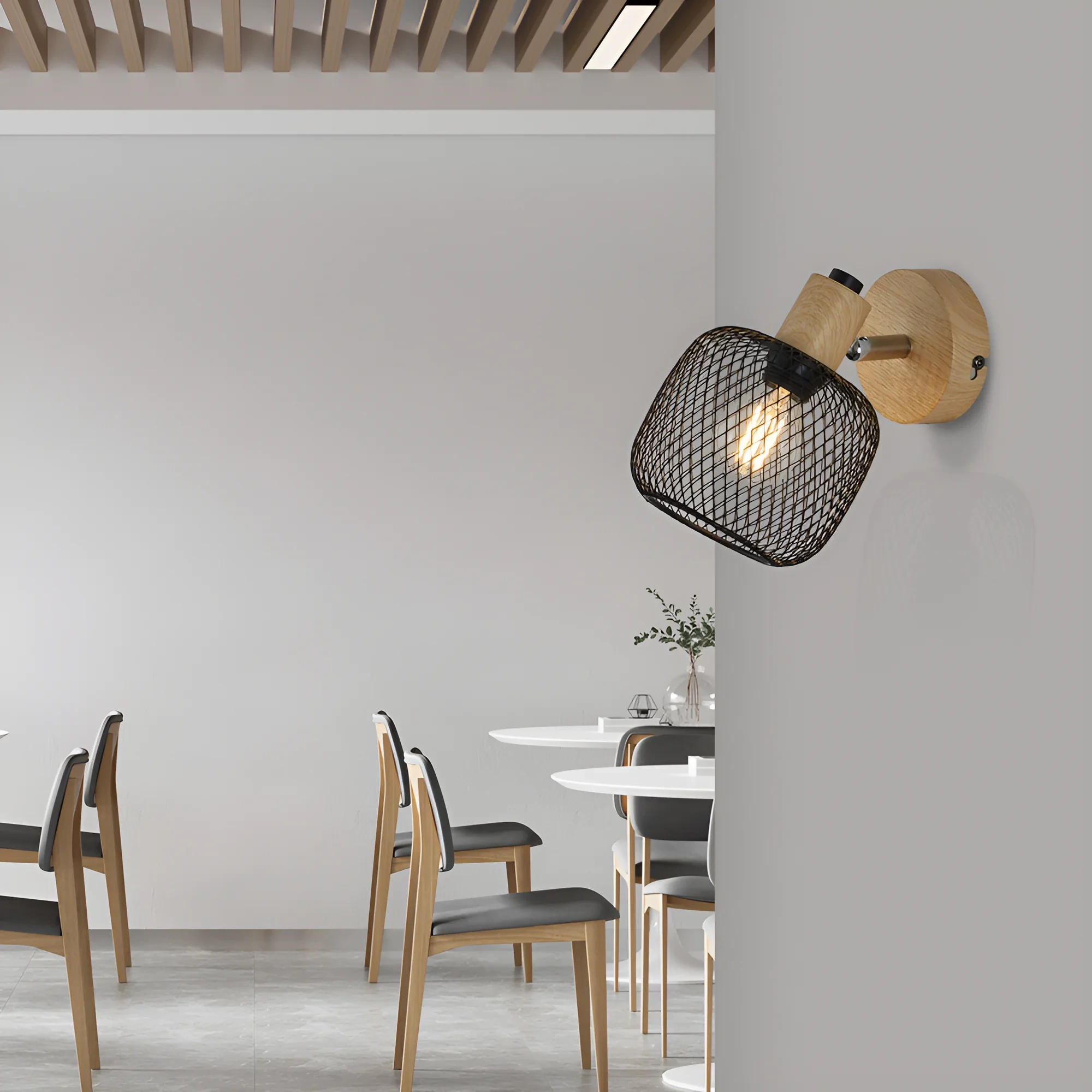 PLAFONJERA E14 DRVO — slika 2