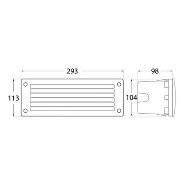 Ugradna LED lampa LETI 300 GL BK — slika 2