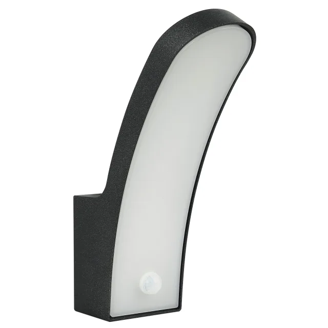 Spoljna LED lampa sa senzorom S4378P BK