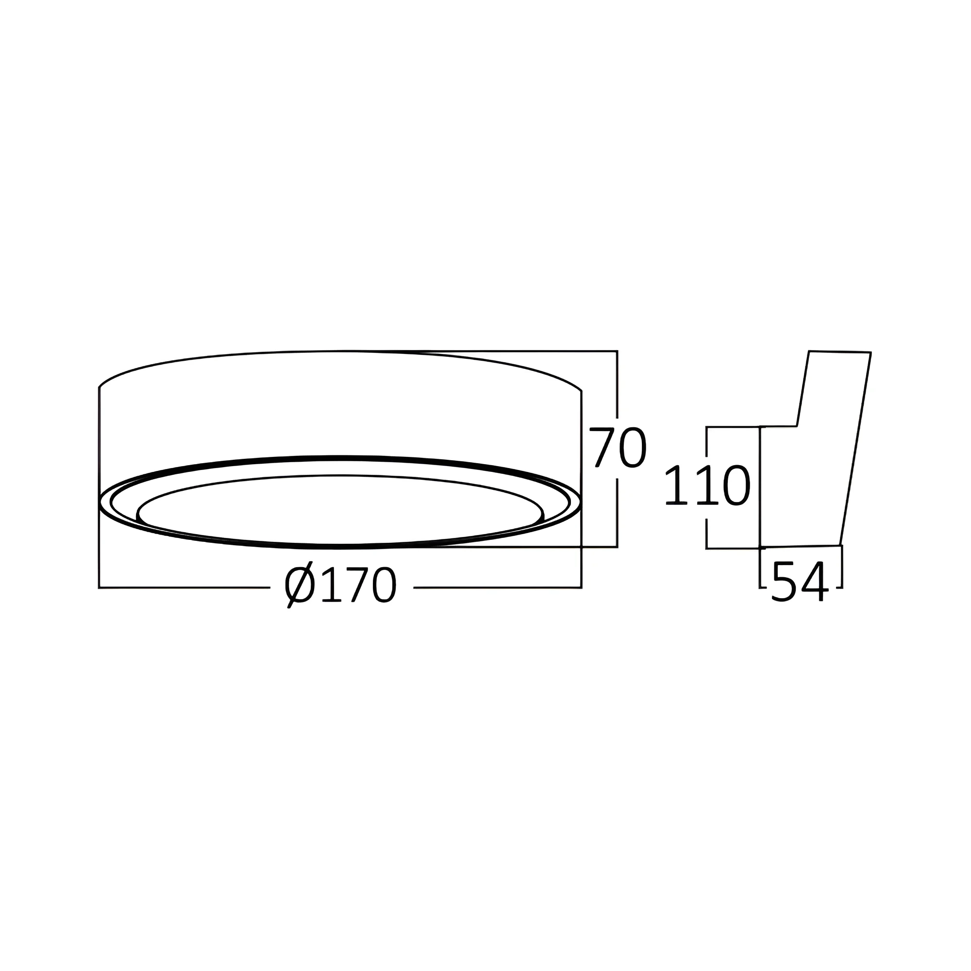 LED ZIDNA SVETILJKA OKRUGLA 12W SIVI 4000K IP65 — slika 5