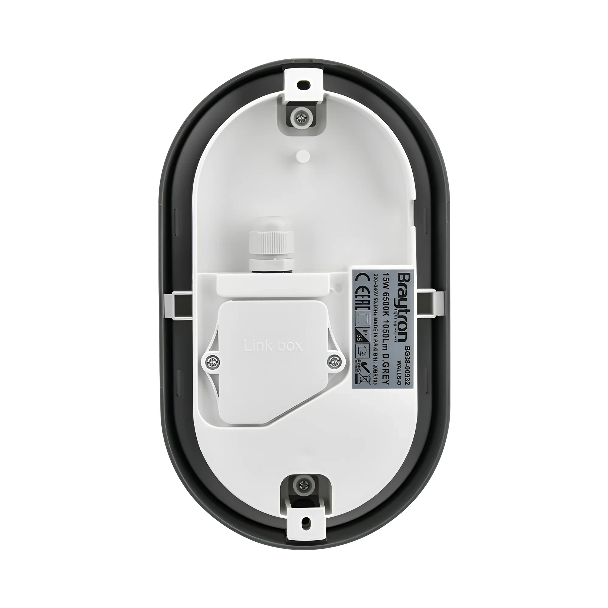 LED ZIDNA SVETILJKA ELIPSA 15W SIVI 3000K IP65 — slika 4