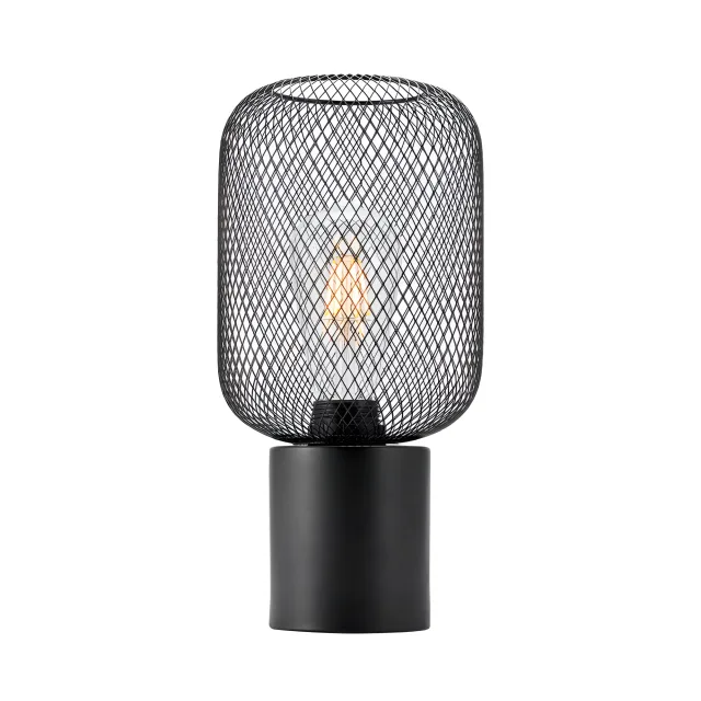 STONA LAMPA E27 CRNI