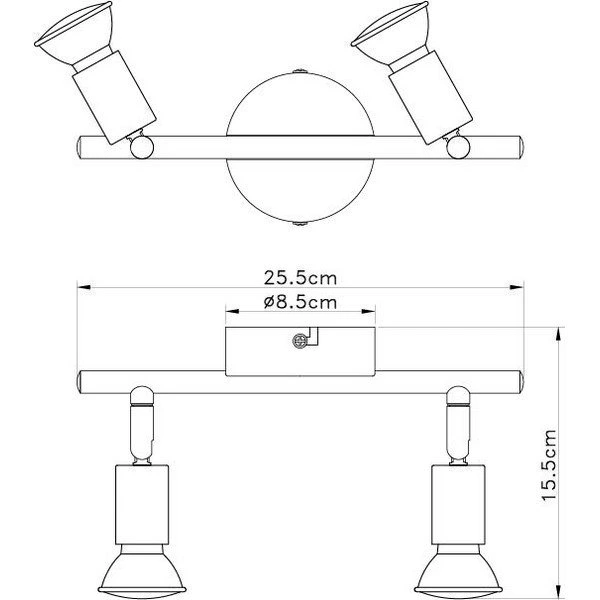 Spot lampa FG101-2 BK — slika 2