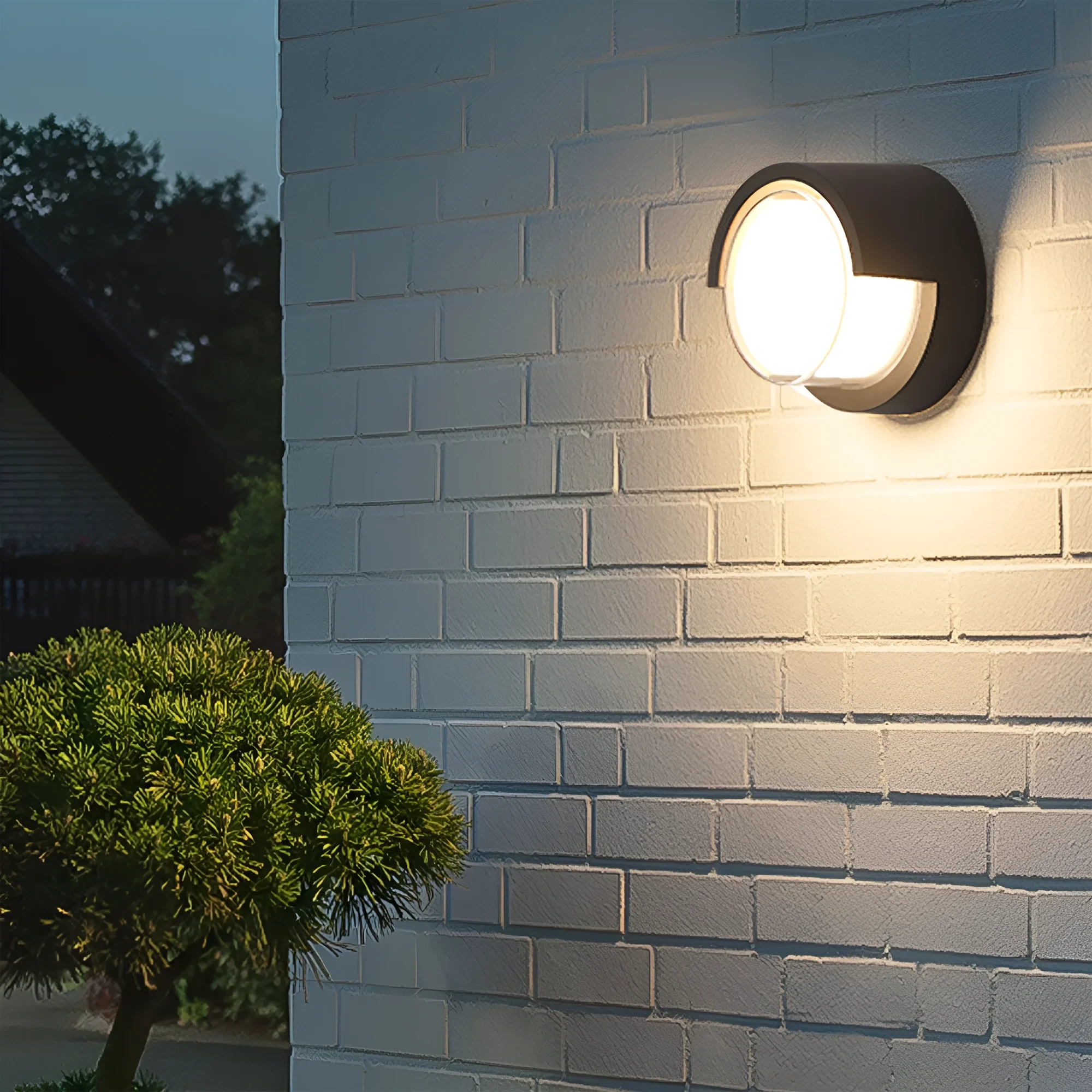 LED ZIDNA SVETILJKA OKRUGLA 15W SIVI CCT IP65 — slika 2
