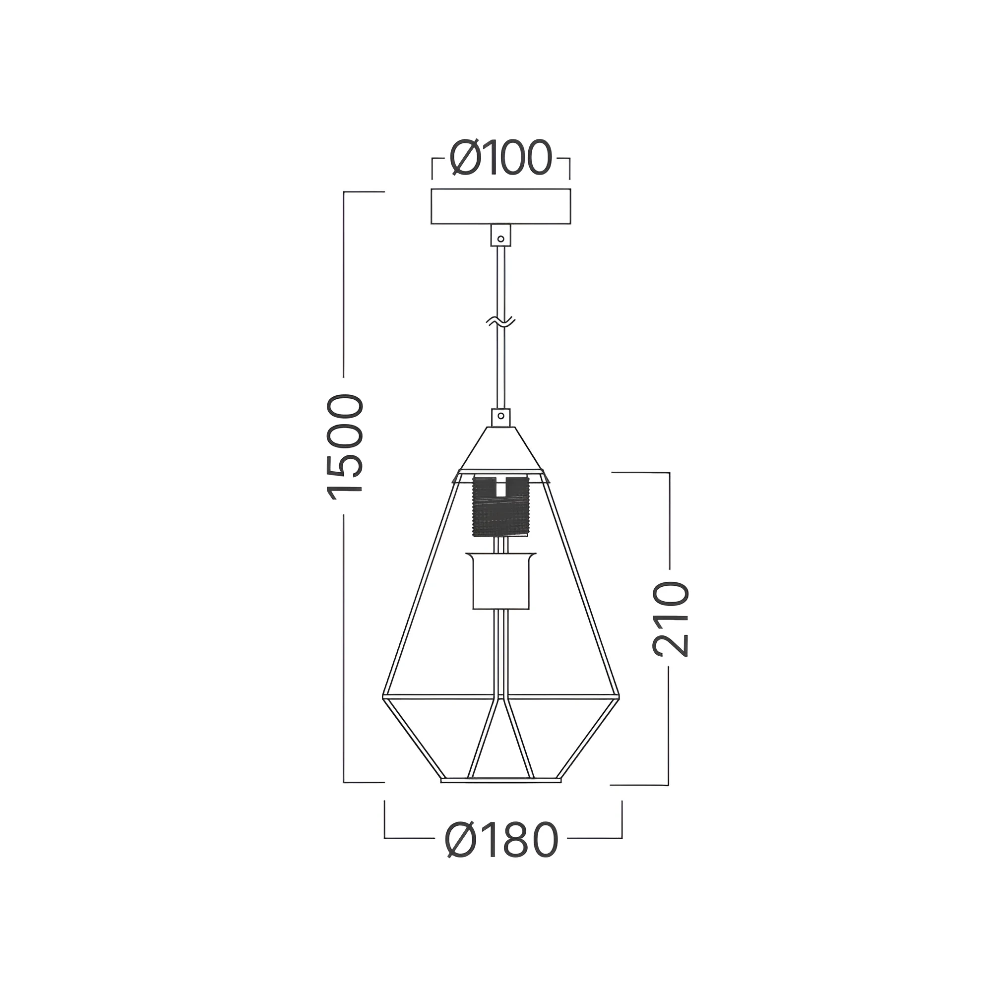 VISILICA E27 CRNI — slika 4