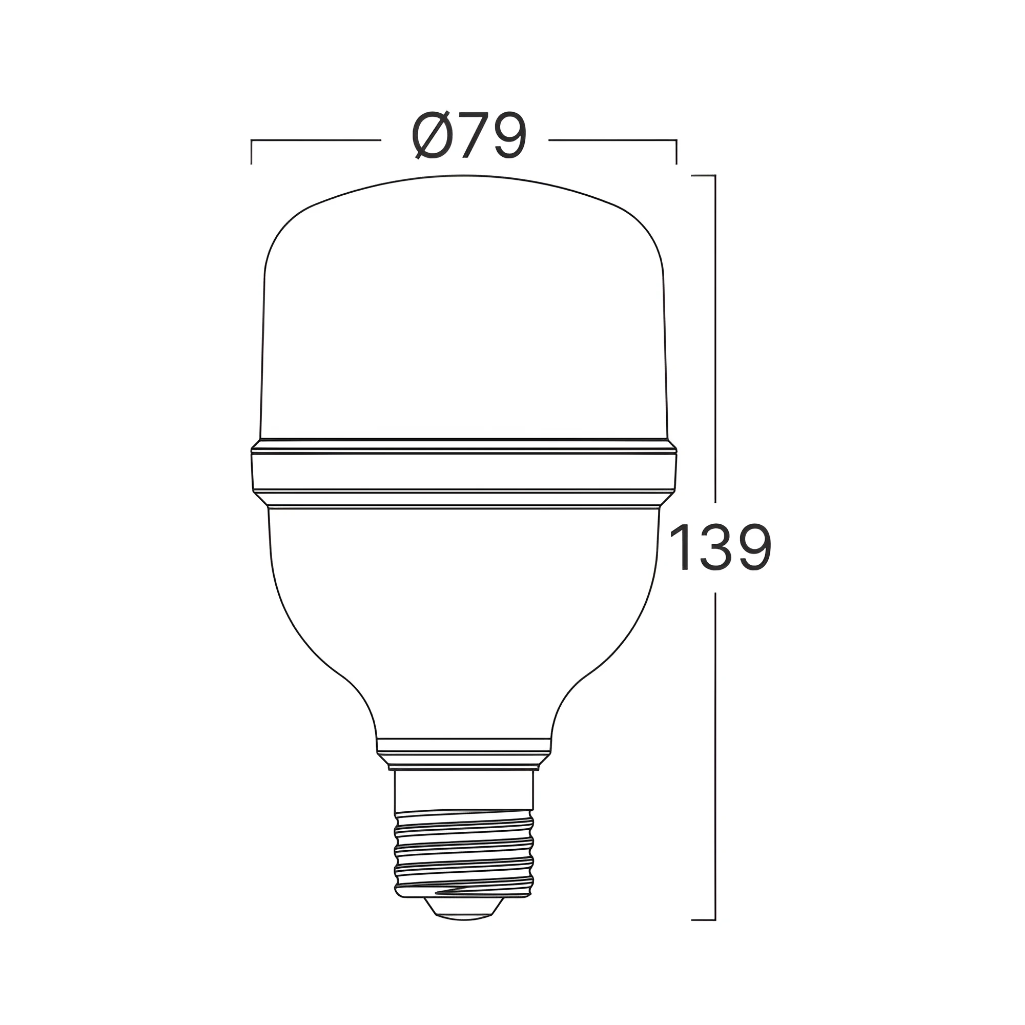 LED SIJALICA T T80 20W E27 6500K — slika 3