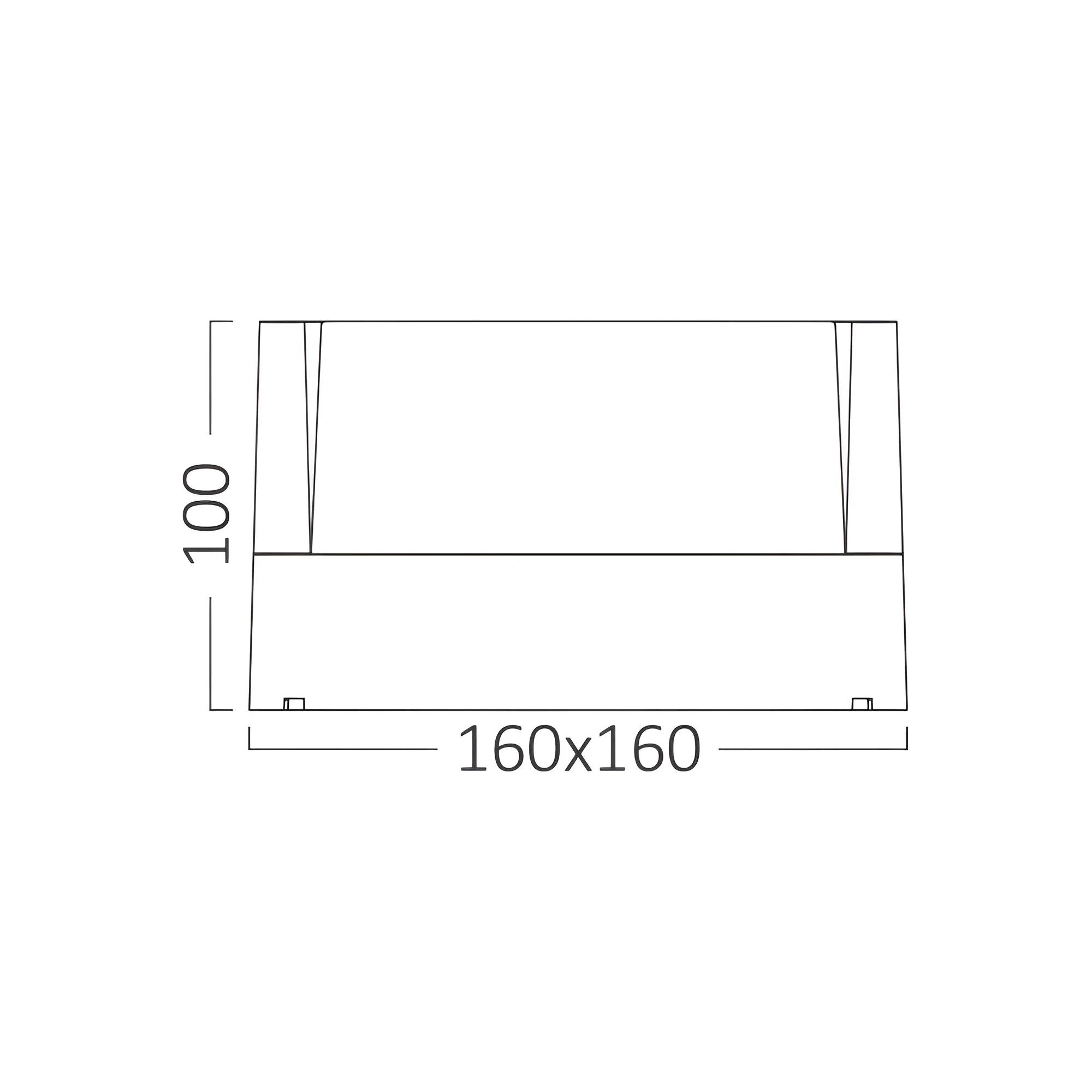 LED ZIDNA SVETILJKA KVADRATNA 15W CRNI 3000K IP65 — slika 7