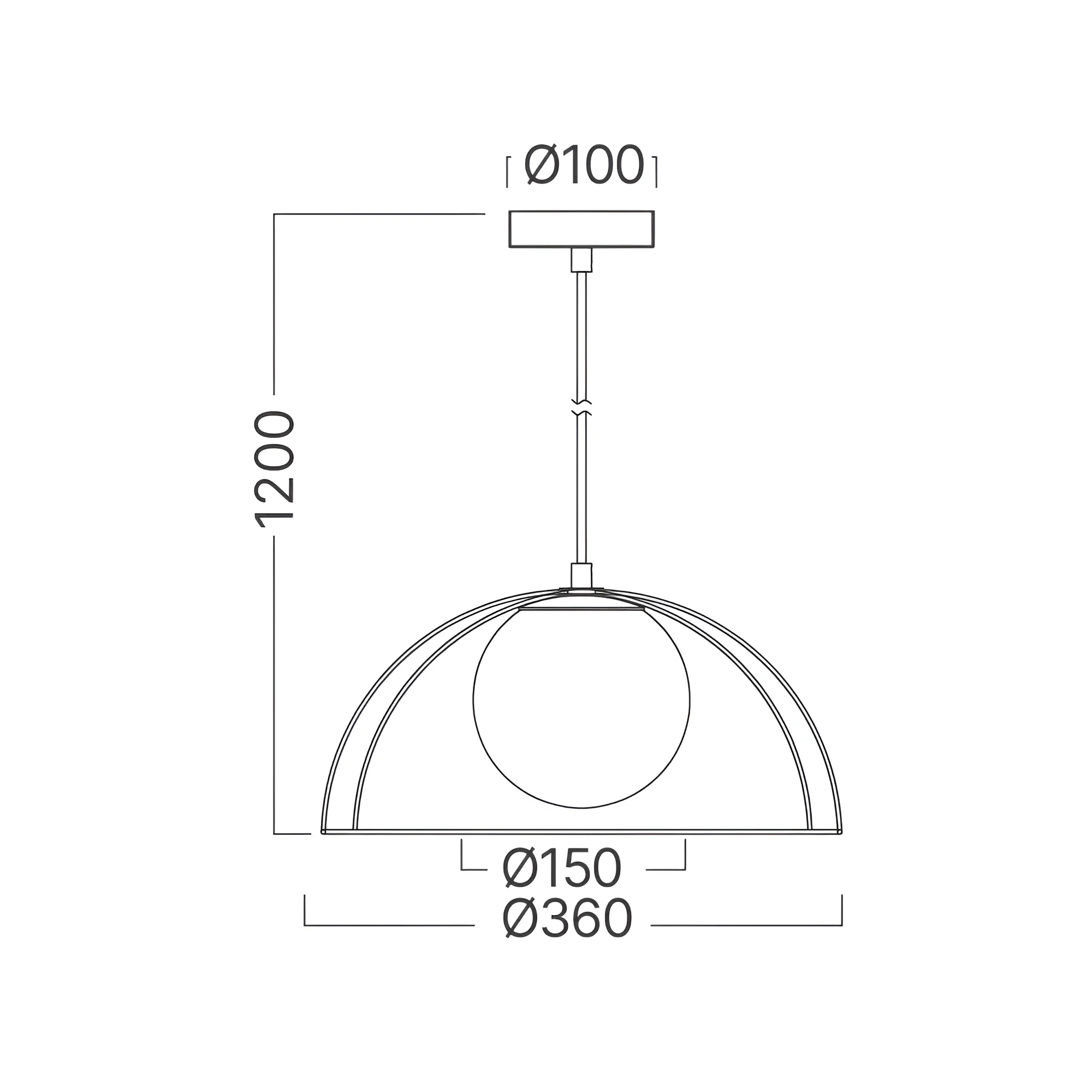 VISILICA E27 CRNI — slika 4