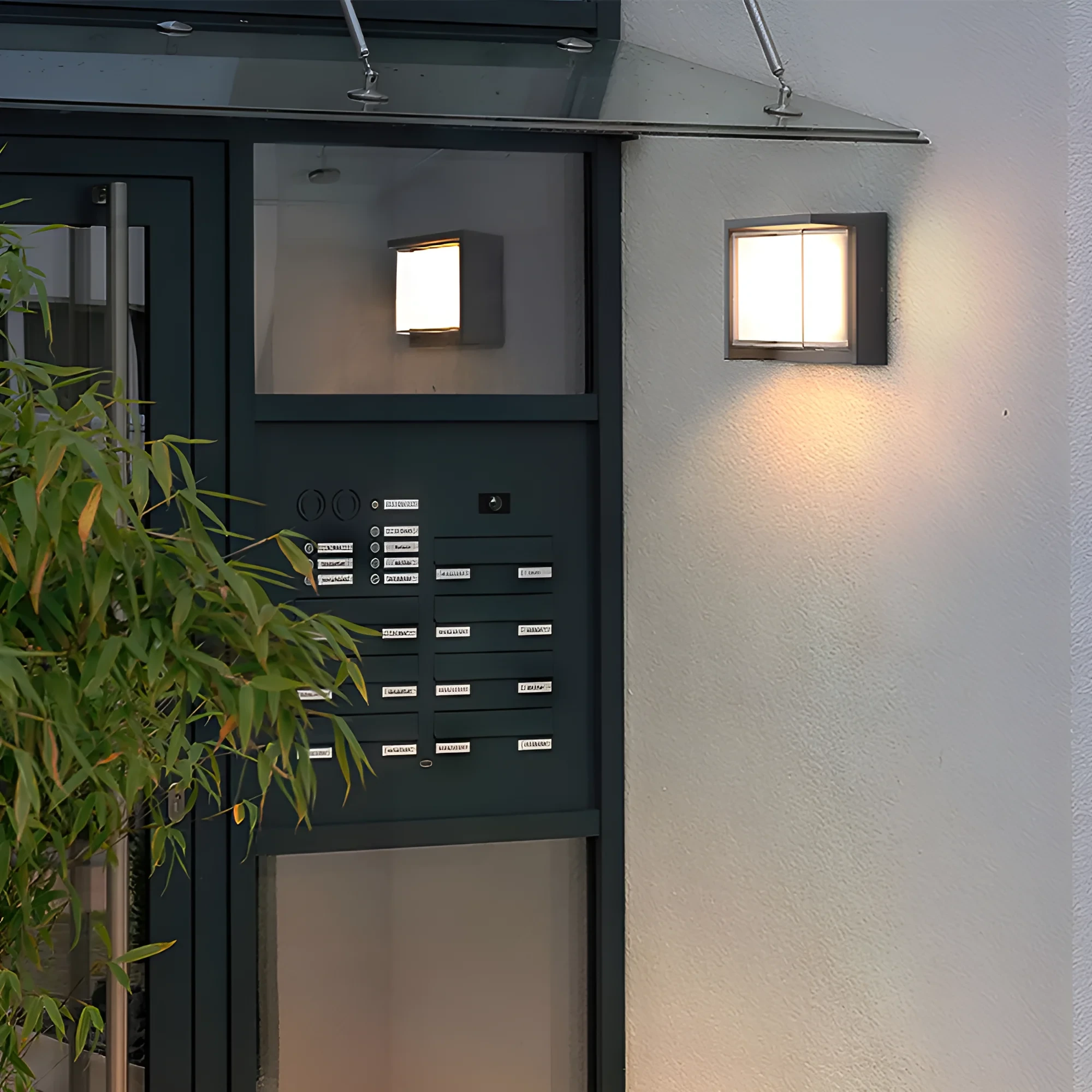 LED ZIDNA SVETILJKA KVADRATNA 15W SIVI CCT IP65 — slika 2