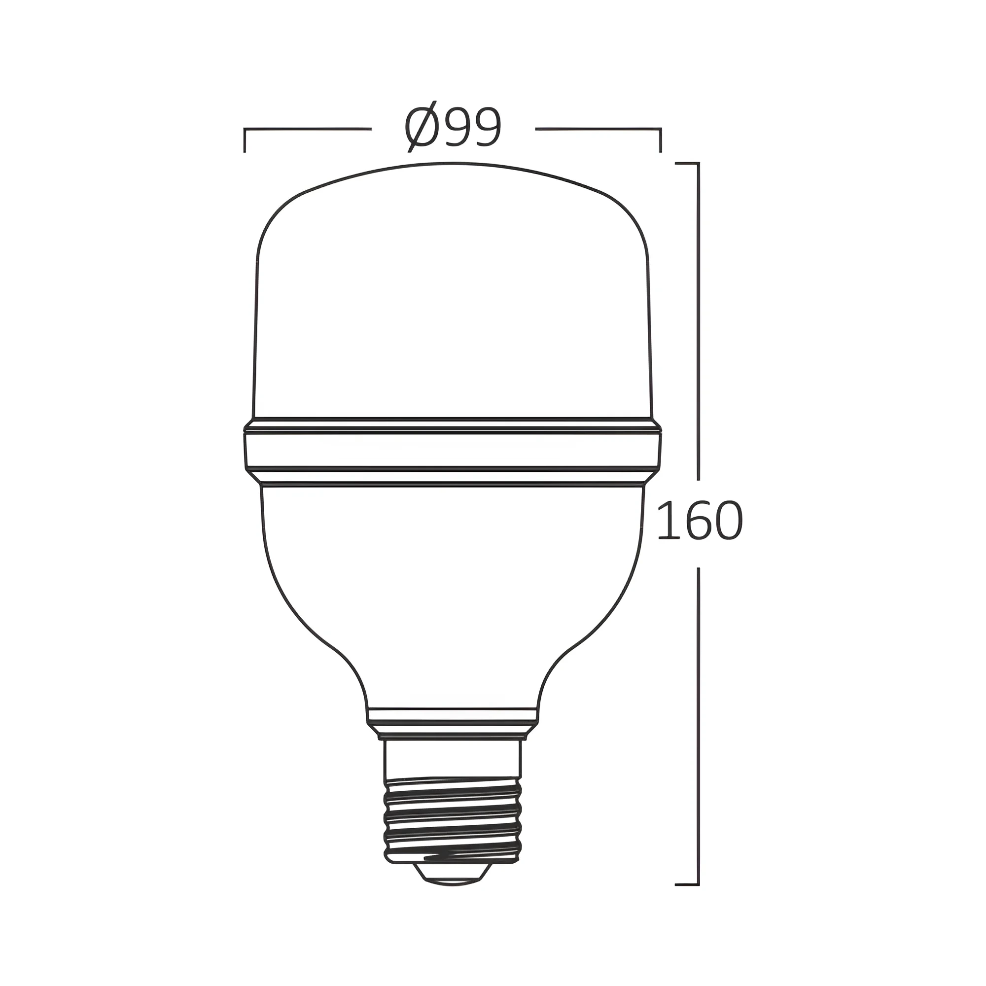 LED SIJALICA T T100 30W E27 4000K — slika 3