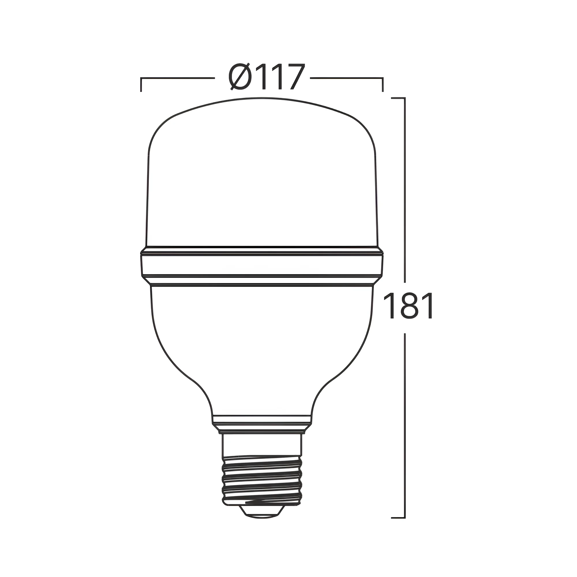 LED SIJALICA T T120 40W E27 3000K — slika 3