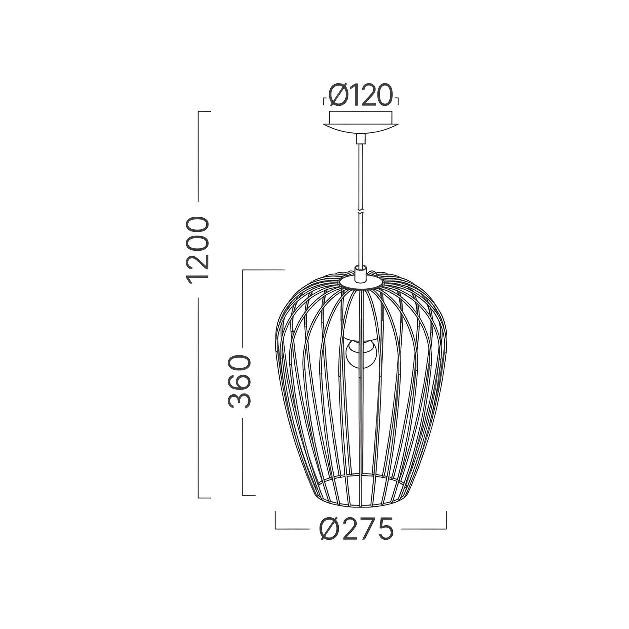 VISILICA E27 CRNI — slika 4