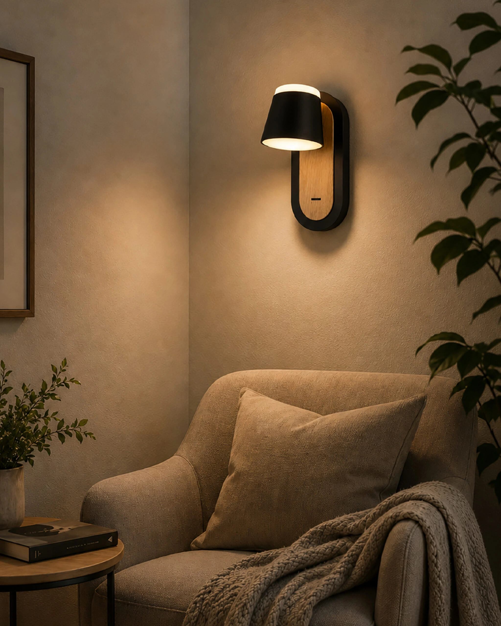 LED zidna lampa F2077-8Z BK+WD — slika 2