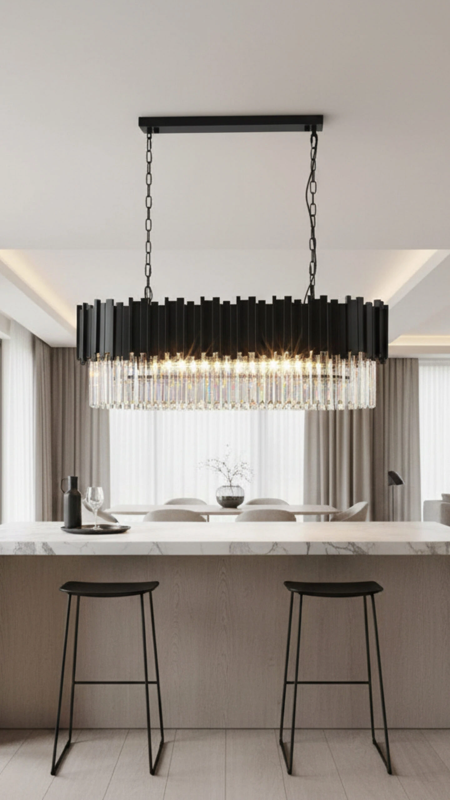 Viseća lampa F4007-10V BK — slika 2