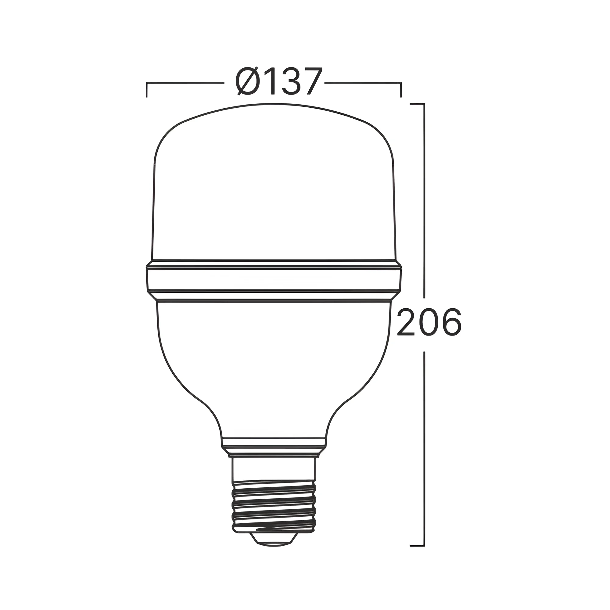 LED SIJALICA T T140 50W E27 4000K — slika 3
