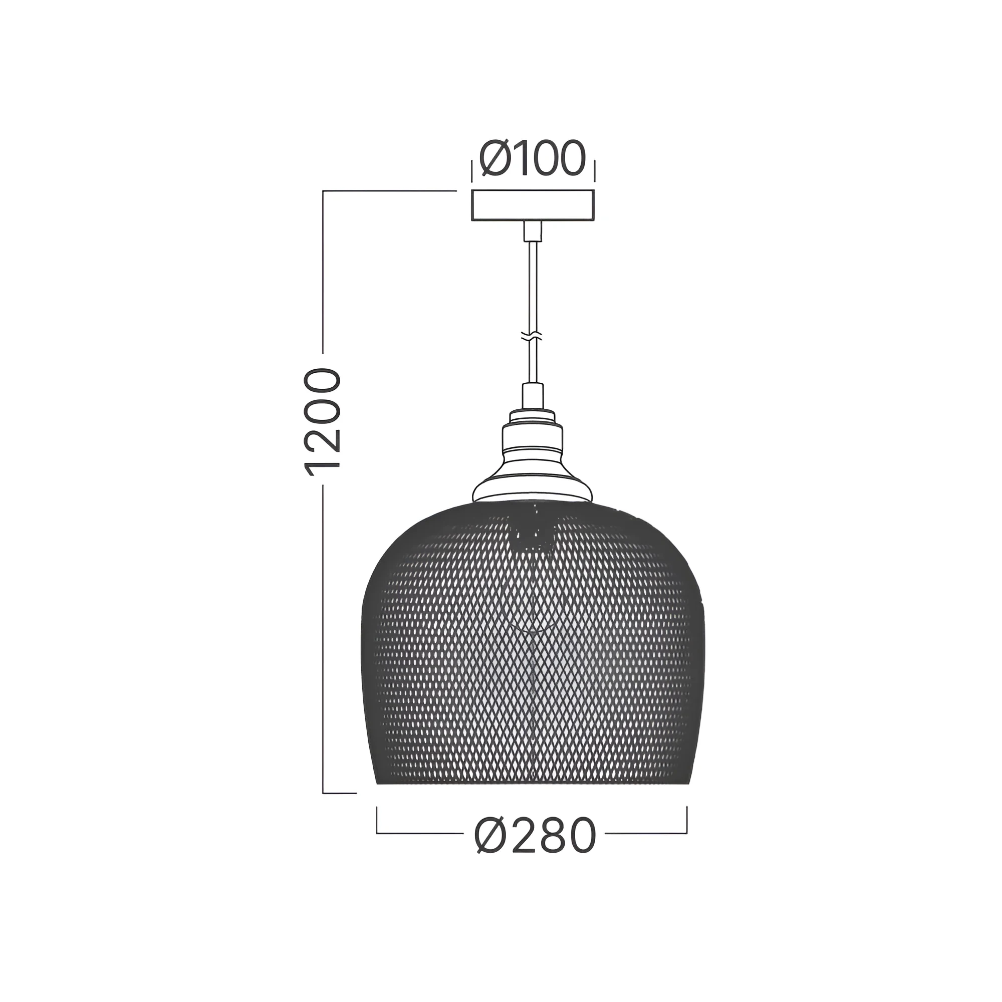 VISILICA E27 CRNI — slika 4