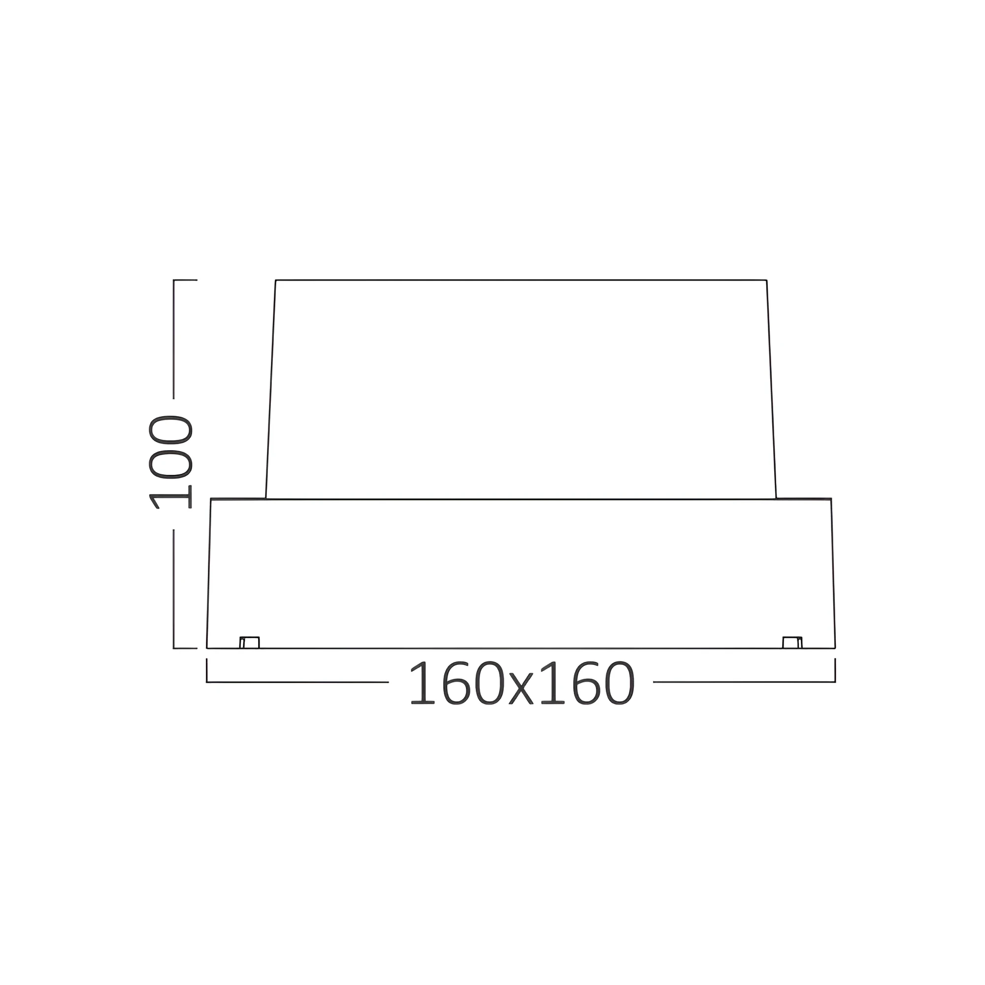 LED ZIDNA SVETILJKA KVADRATNA 15W CRNI 3000K IP65 — slika 7