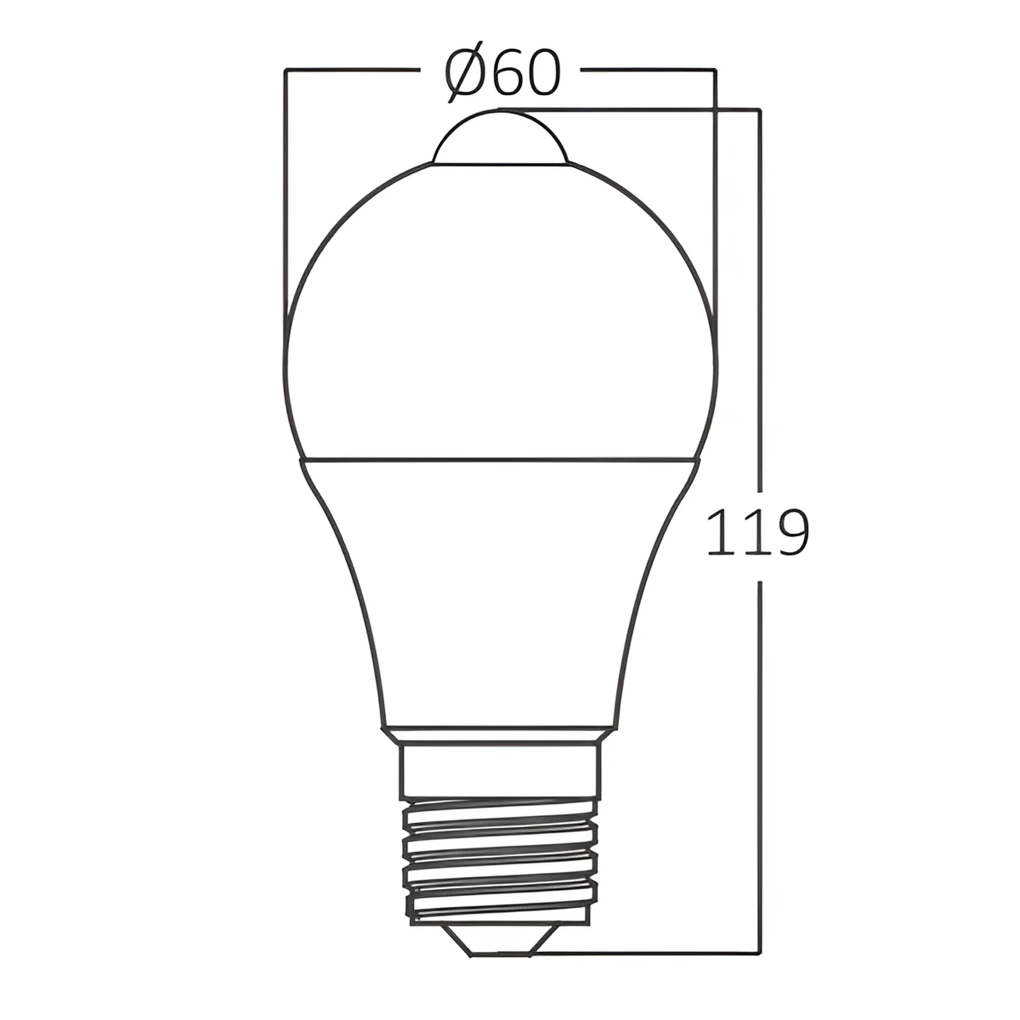 LED SIJALICA SA SENZOROM POKRETA 9W E27 A60 6500K — slika 3