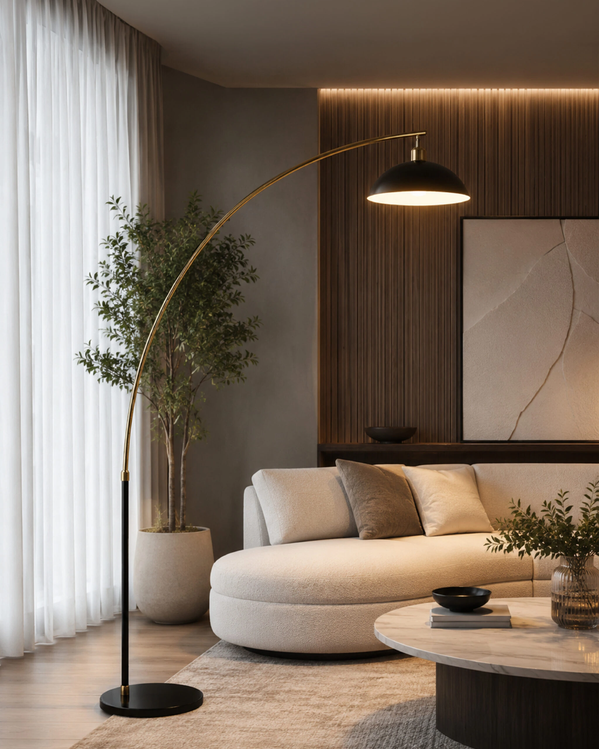 Podna lampa F7135-1F BK+SG — slika 3