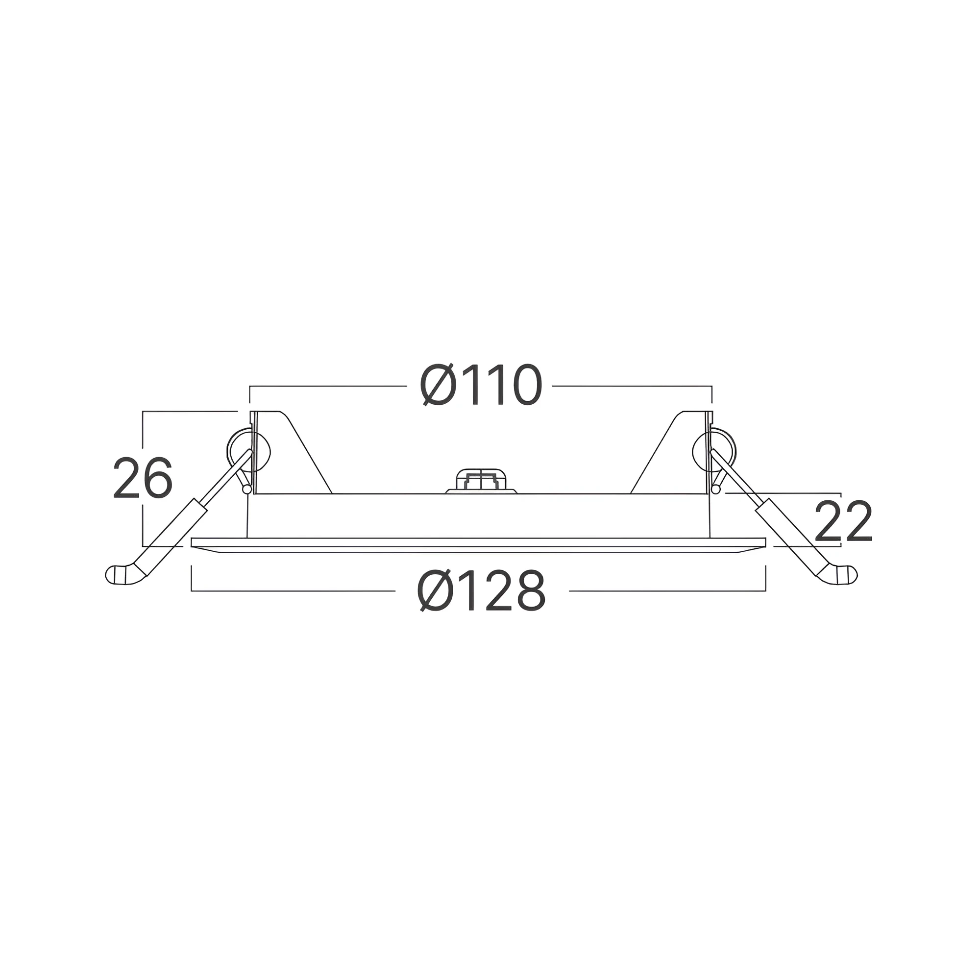 LED PANEL UGRADNI OKRUGLI 4" 6W BELI CCT — slika 8