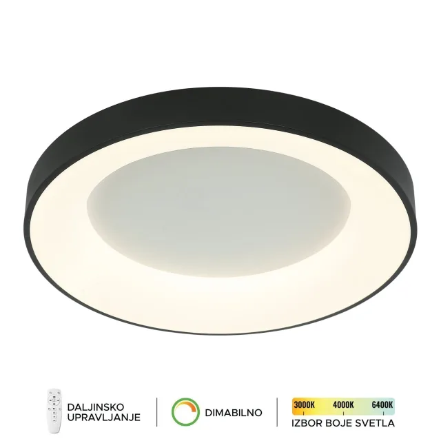 LED plafonska lampa F2049-86C BK