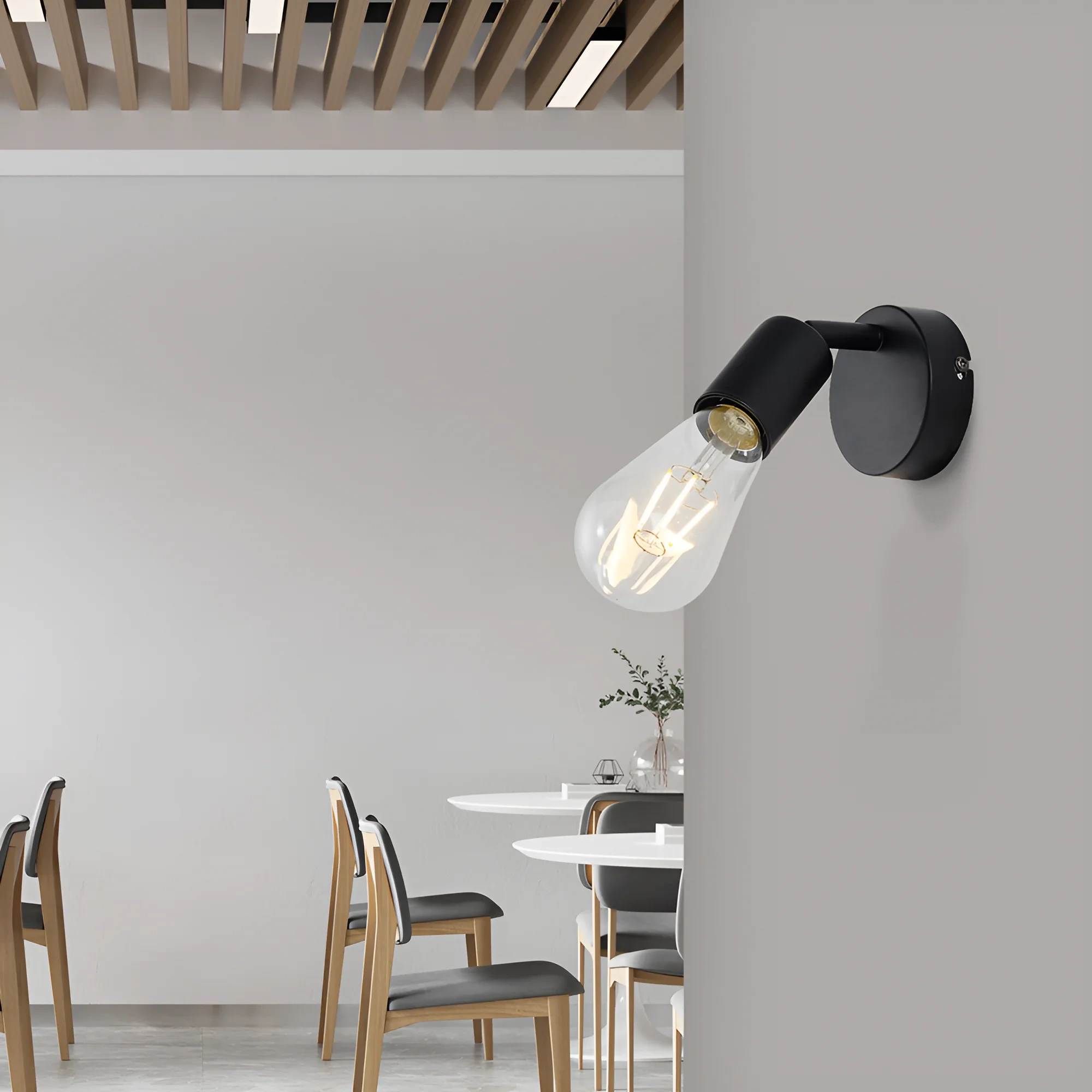 PLAFONJERA E27 CRNI — slika 2