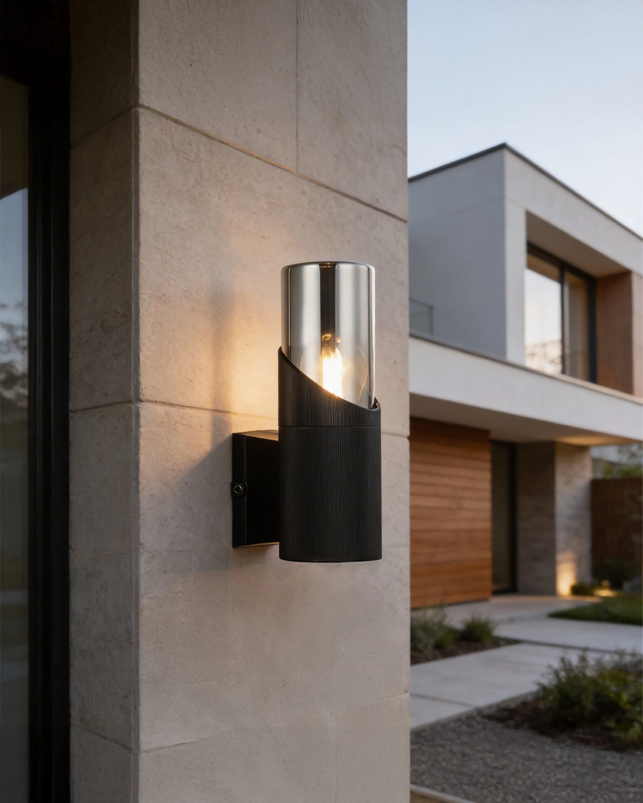 Spoljna lampa PS4701 BK+SM — slika 3
