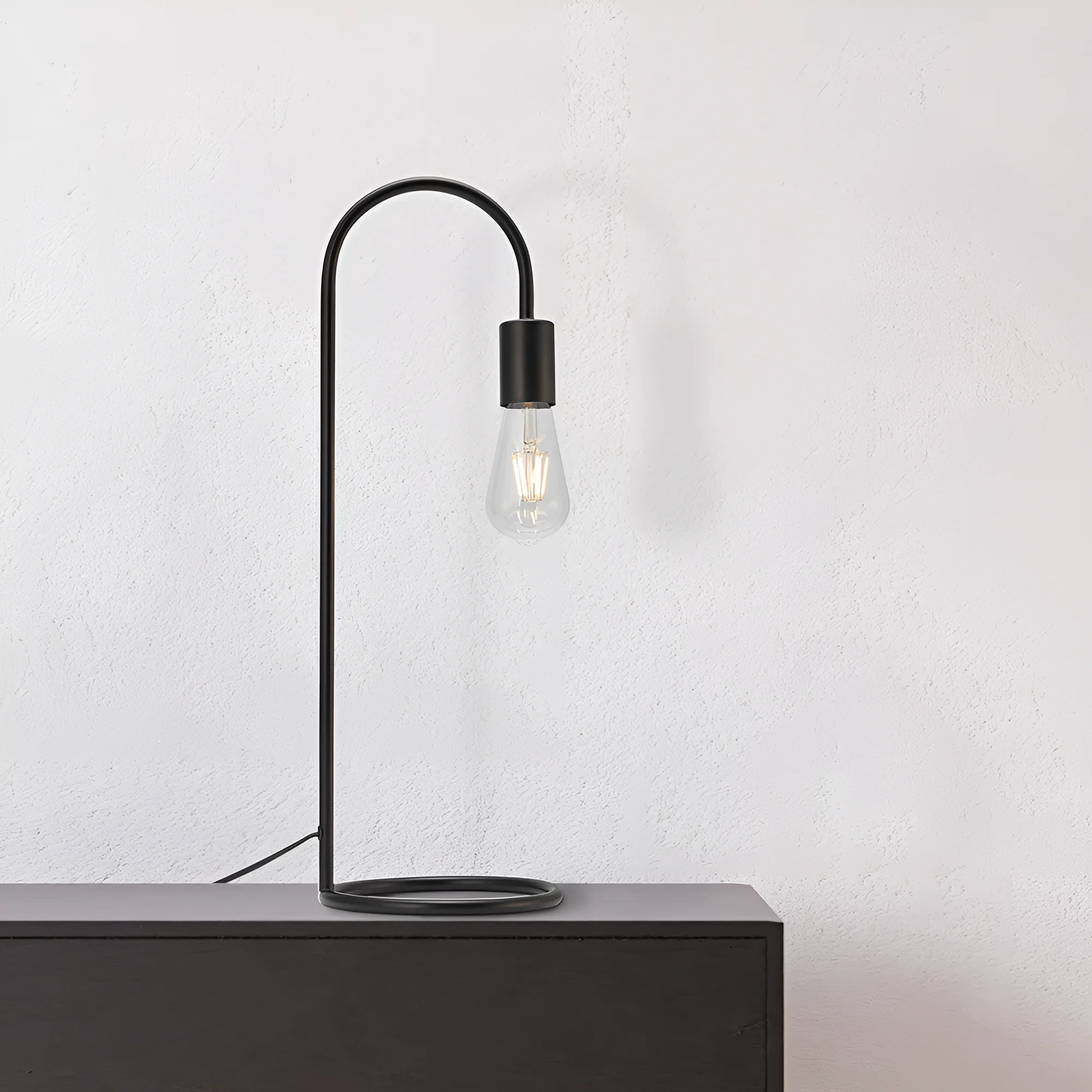 STONA LAMPA E27 CRNI — slika 2