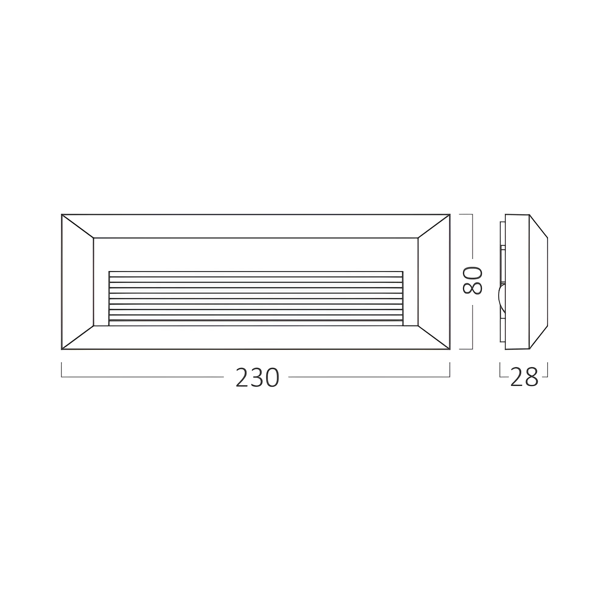 LED ZIDNA SVETILJKA PRAVOUGAONA 3W BELI CCT IP65 — slika 8
