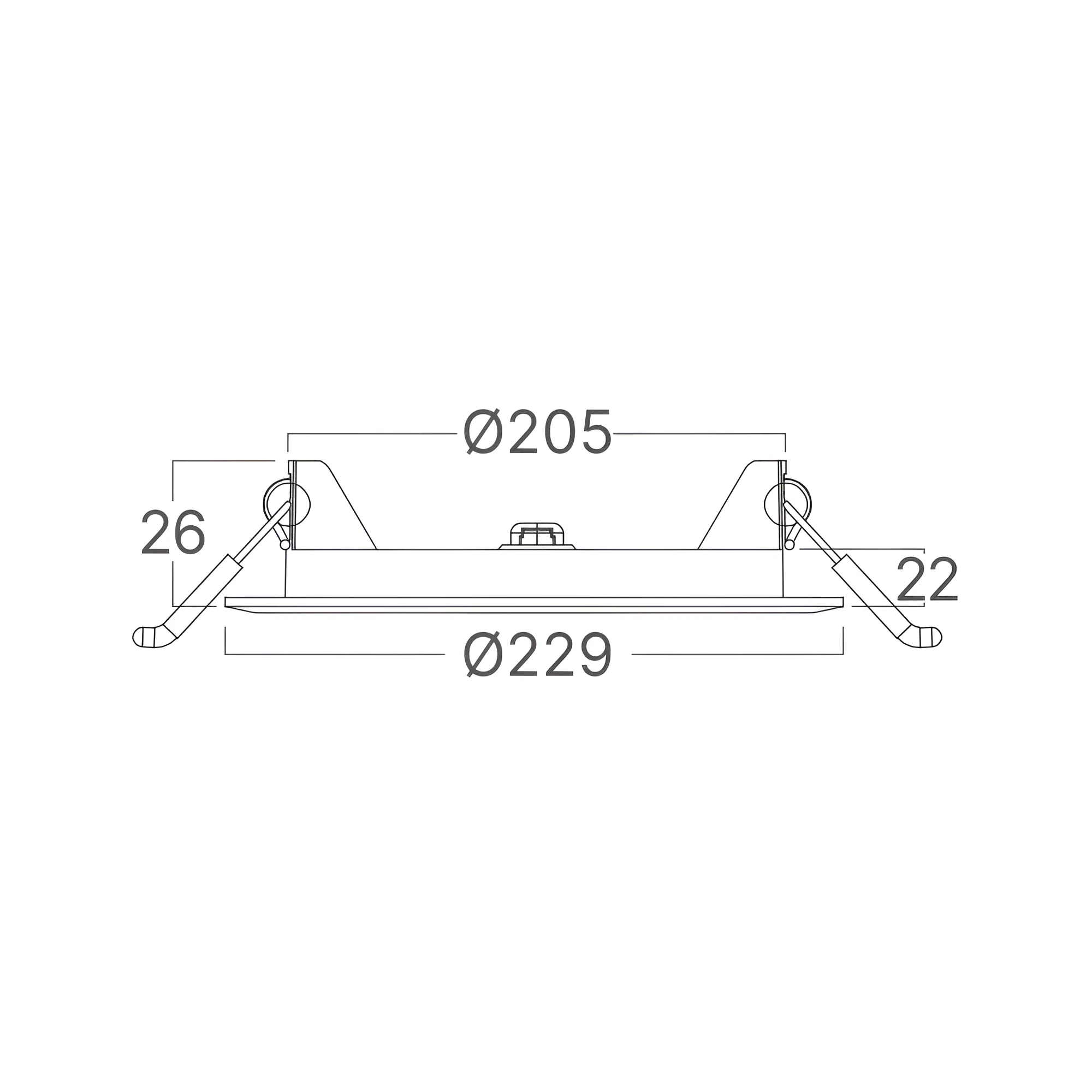 LED PANEL UGRADNI OKRUGLI 8" 18W BELI CCT — slika 8