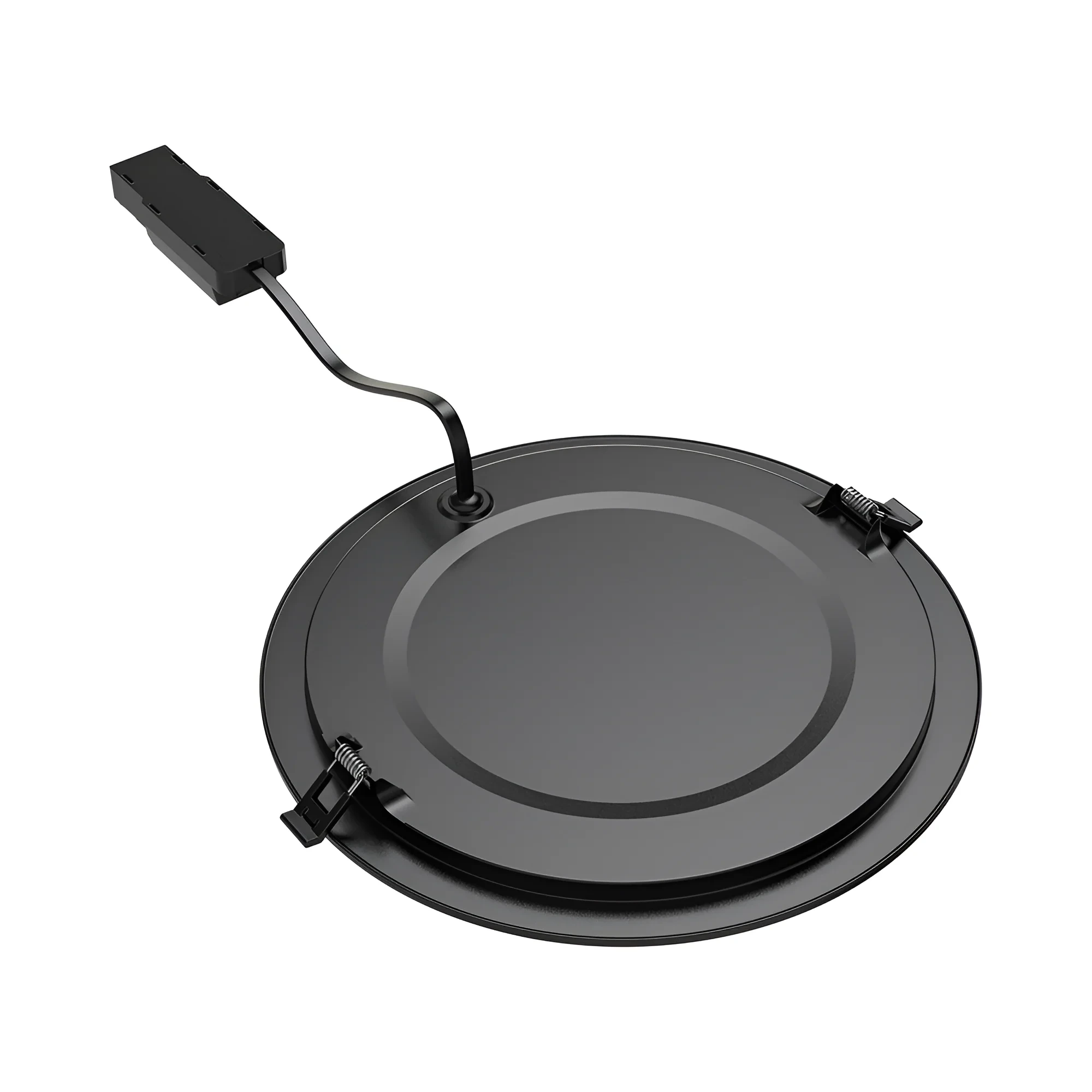 LED PANEL UGRADNI OKRUGLI 8" 18W CRNI CCT — slika 5
