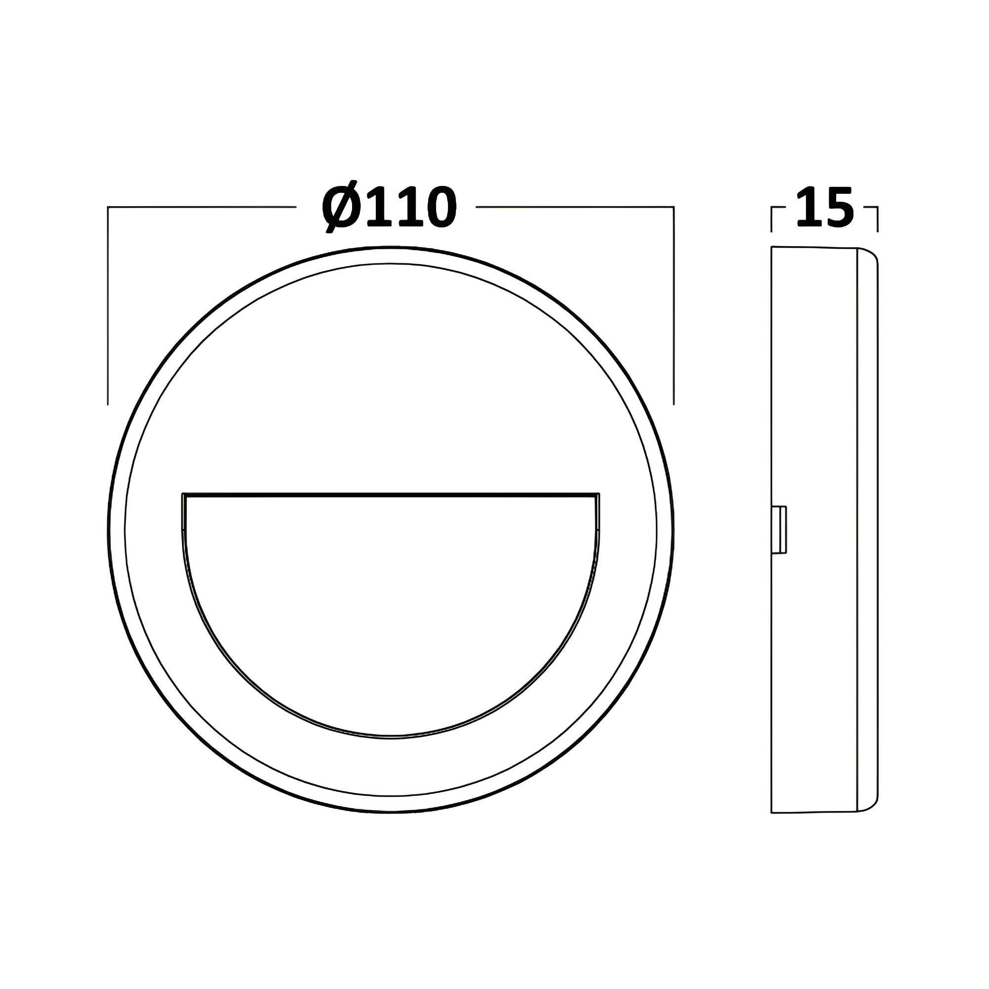 LED ZIDNA SVETILJKA OKRUGLA 3W CRNA CCT IP65 — slika 8