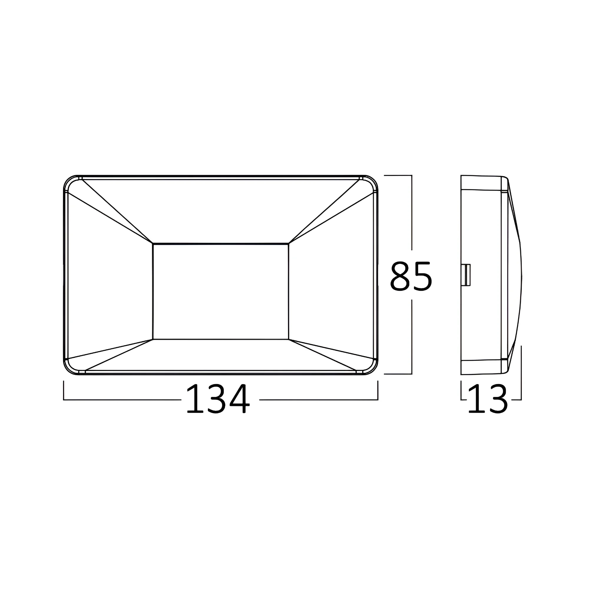LED ZIDNA SVETILJKA KVADRATNA 3W BELI 3000K IP65 — slika 7