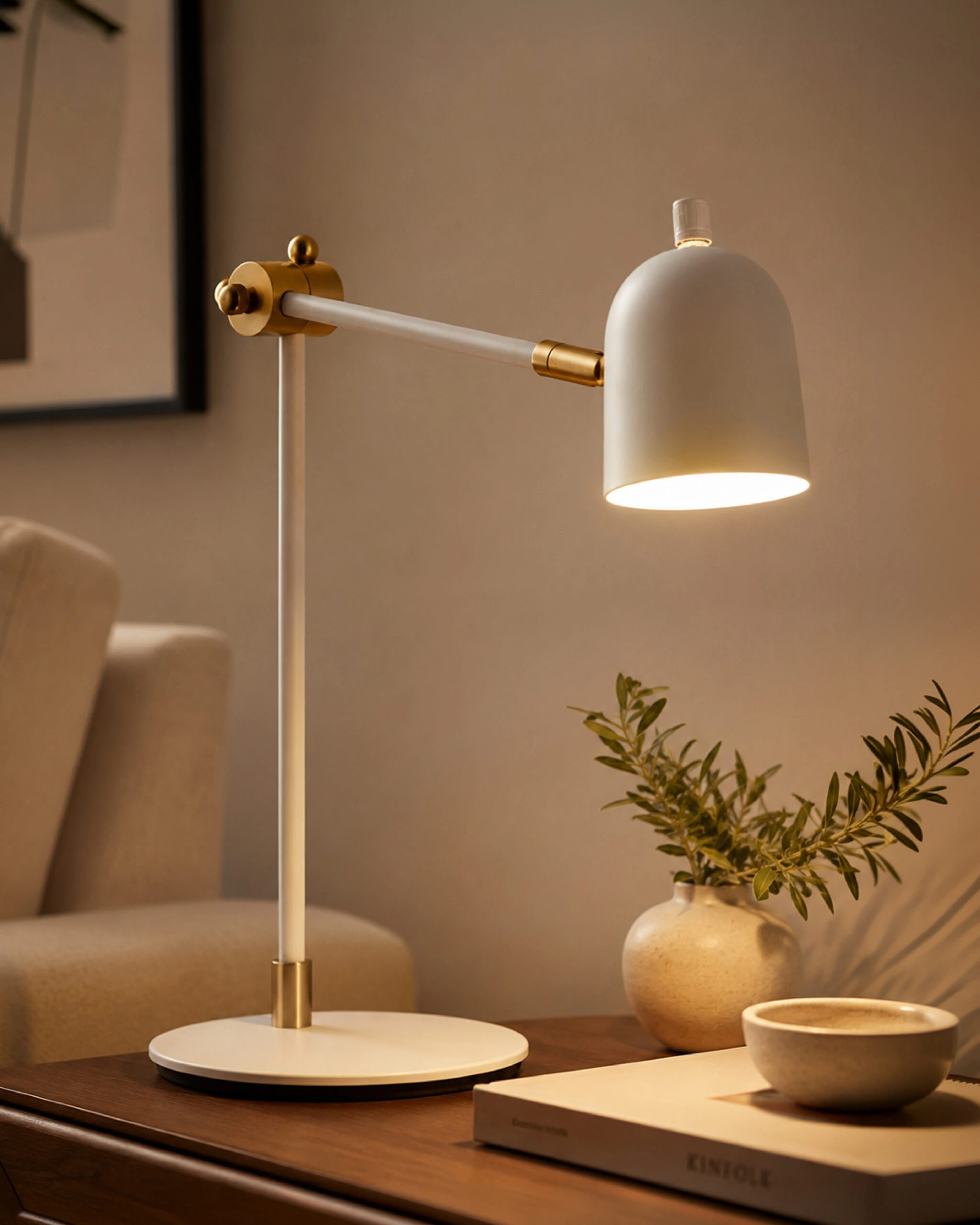 Stona lampa F7138-1T WH+SG — slika 2