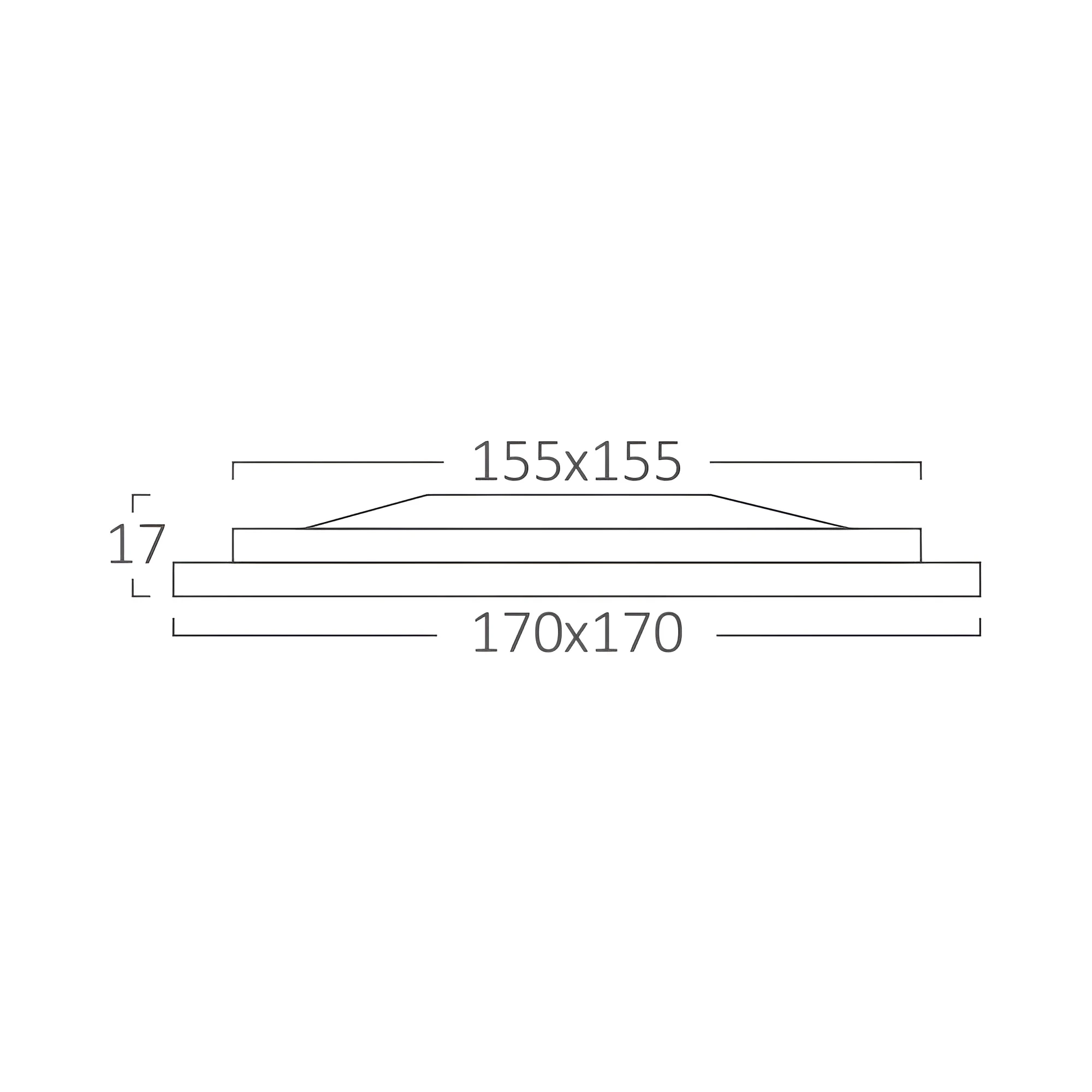 LED PANEL UGRADNI KVADRATNI 6" 12W BELI 6500K — slika 5