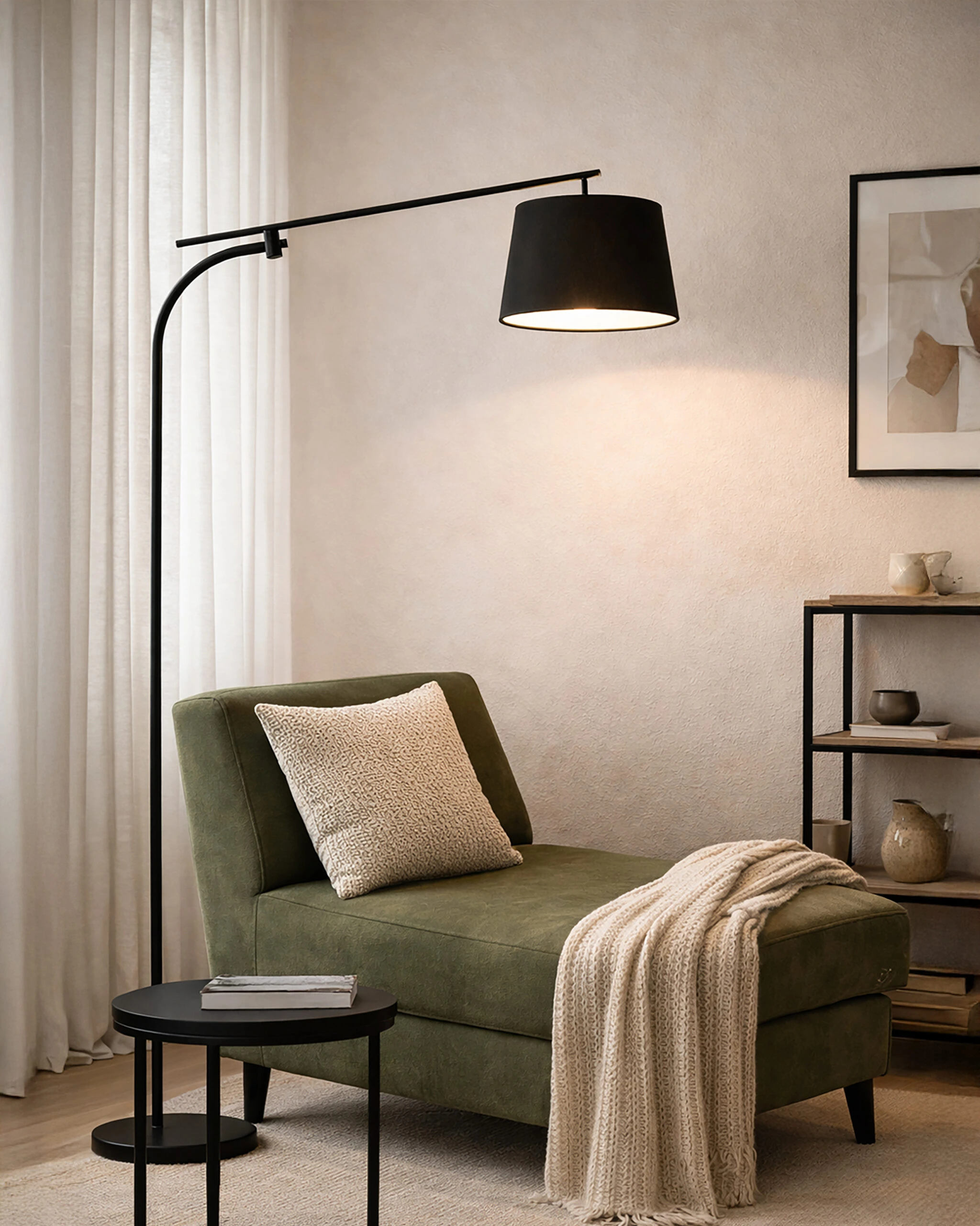 Podna lampa F7134-1F BK — slika 2