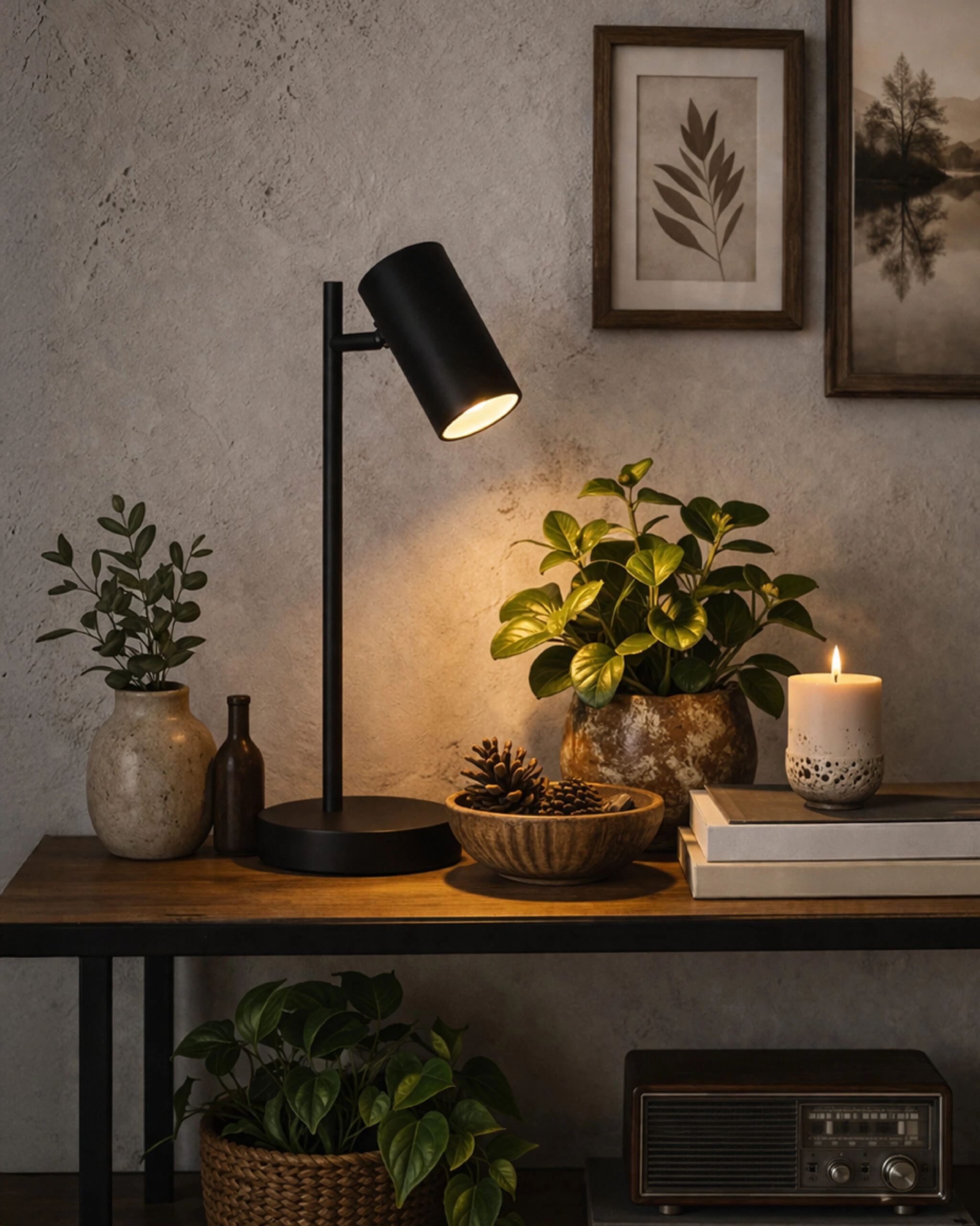 Stona lampa F7136-1T BK — slika 2