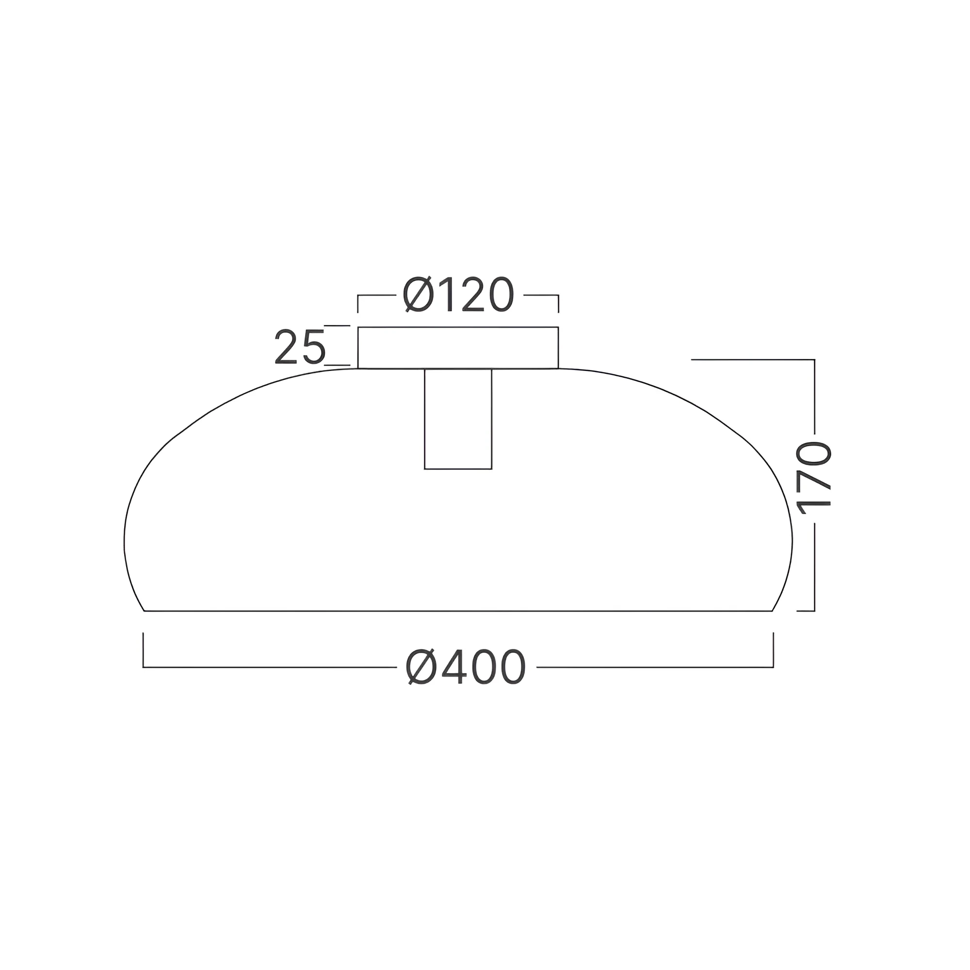 PLAFONJERA E27 CRNI — slika 4